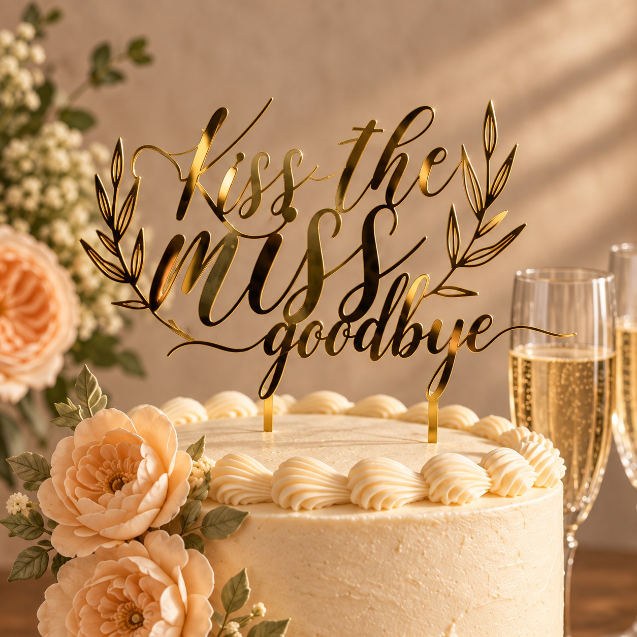 Kiss the miss goodbye — topper na torti